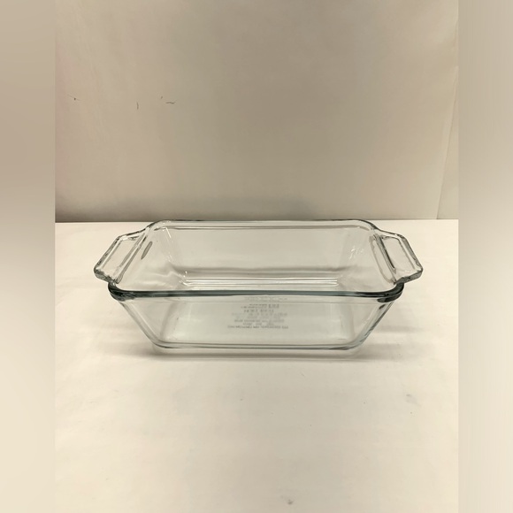 Anchor Hocking Clear 1.5 QT Heavy Glass Bread Loaf Baking Dish 5 x 9 - Picture 1 of 10